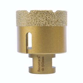 Diamond Core Drill Bits 2 Inch (50mm) Tile Hole Saws Vacuum Brazed Diamond Hole Saw for Tiles Porcelain Ceramic Glass Marble Brick Granite Quartz, Dry or Wet Use, 5/8-11 Thread