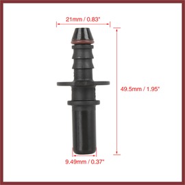 HEROFFIX 2pcs 9.49mm ID6 Car Fuel Line Hose Pipe Quick Release Male Connect Connector Replace Parts