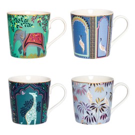 Miller Sara Miller India Mugs - Set of 4