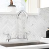 Pacific Bay Lynden Modern High Arc Kitchen Sink Faucet -