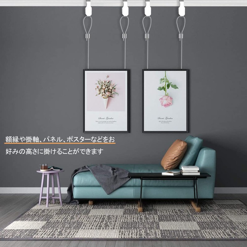 DFsucces Picture Rail Hooks, Wire Hooks, Hanging Hardware, Picture Hanger