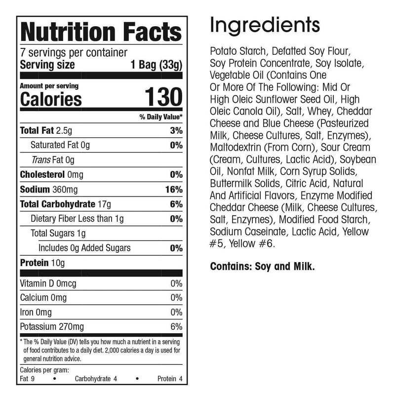 WonderSlim Protein Snack Chips, Cheddar, Low Fat & Gluten Free