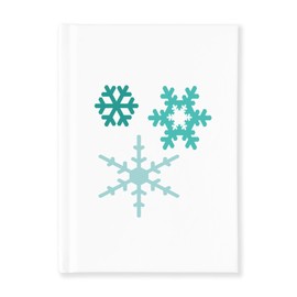 CafePress Snowflakes Hard Cover Journal Notebook, Personal Diary