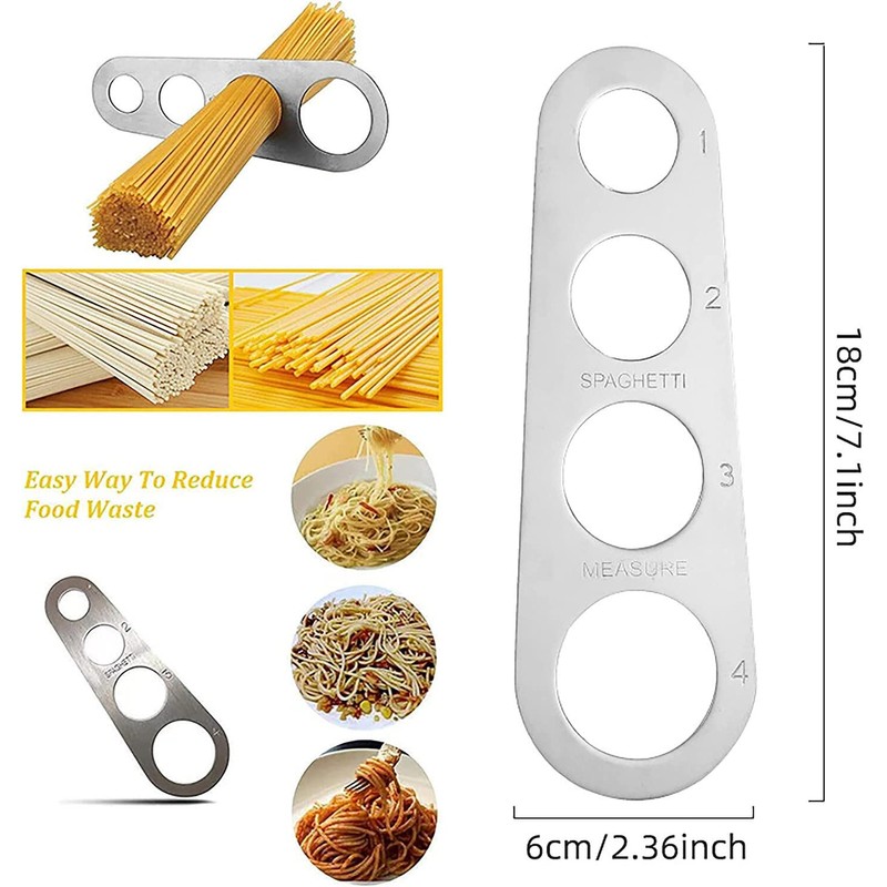 2-Pack Stainless Steel Spaghetti Measuring Tools for Perfect Portions -