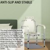 Bedside Commodes Mat, Bedside Toilet Floor Mat with Raised Edge