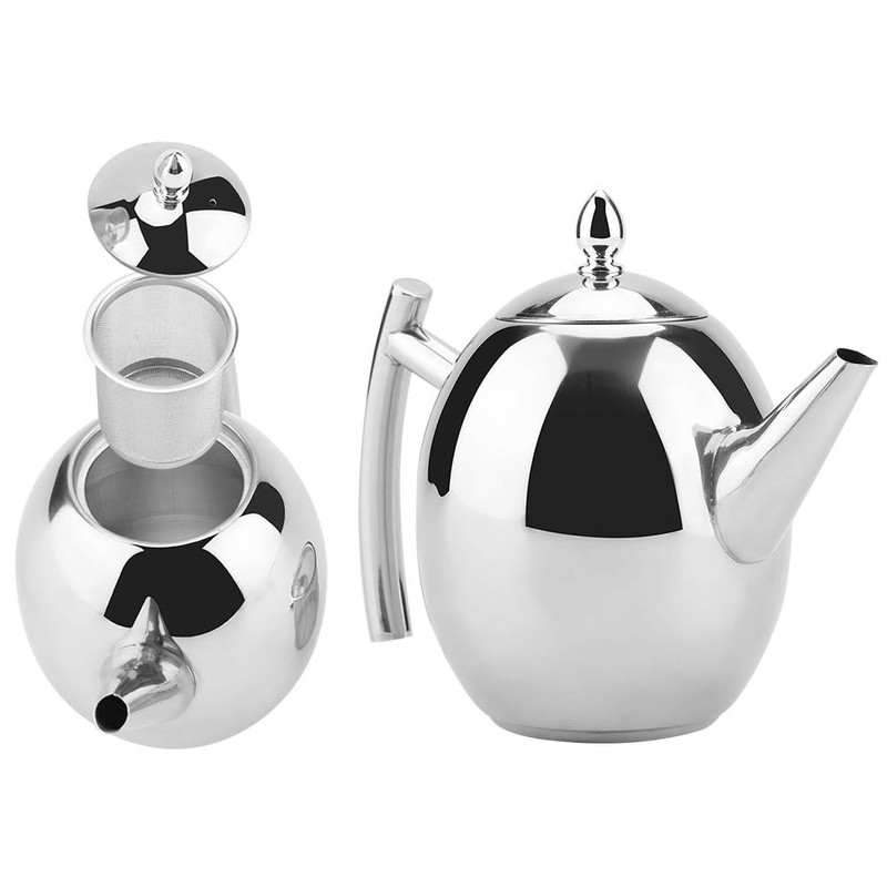 Marvellous Teapot,Stainless Steel Teapot Easy Pour Tea Kettle with Removable