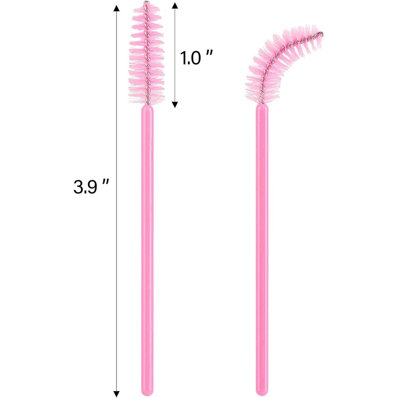 Tbestmax 1000 Varitas de Mascara Desechables Cepillos de Pestañas Spoolies
