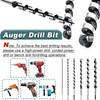 STARVAST Auger Drill Bit Set, 6-Piece Wood Drill Bit Long