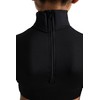 Capezio girls Girls' Turtleneck Long Sleeve Top athletic shirts, Black,