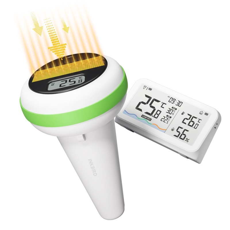 Inkbird Solar Spa Floating Pool Thermometer Wireless Inkbird IBS-P03R IP68