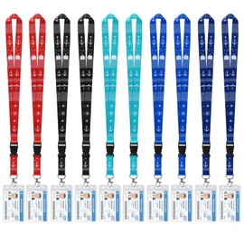 10 Pack Cruise Lanyard Durable Lanyard with Waterproof ID Badge Holder for School, Travel, Cruise Lanyards for Cruise Ship Cards