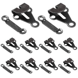 Audiofan Key Hook, Thin [Black] Black Front Hook, Hook Hook, Crafts, Fasteners, Metal Fittings, Set of 10