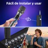 2 Pcs Micrófono de Karaoke Inalámbrico, Micrófonos Dinámicos Recargables, Bocina