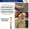 cuteDIY Garden Hose Connector 3/4 Inch GHT Solid Brass Male