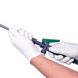 Franz Mensch Hygostar Nitrilhandschuh SAFE PREMIUM weiss L puderfrei, weiß, l (8-9), 27010