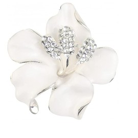 Pearl Bow Brooches Women's Brooch Pin Bow Simple Pearl Pin Brooches Alloy Inlaid Artificial Brooch Jewellery, Metal