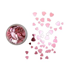 Nail Hologram MIX Heart Holo Glitter (Sakura Pink)