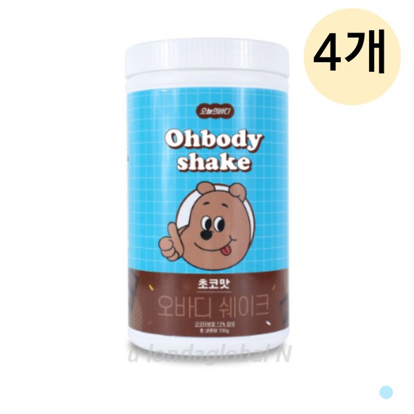 Today’s Body Meal Replacement Protein Shake Chocolate Flavor 700g (4) / 오늘의바디 식사대용 단백질 쉐이크 초코맛 700g 4개