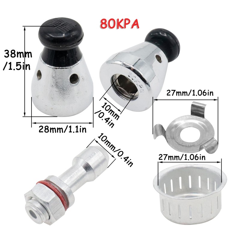 Joyangy Universal Pressure Relief Jigger Valve Set for Pressure Cookers