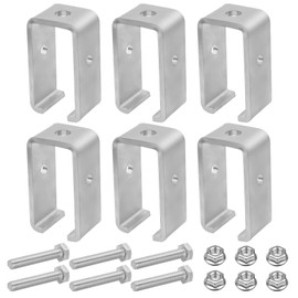 Strut Channel Trolley Track Hanger Bracket ,1200 LB Load Rated for Unistrut 1-5/8" Heavy Duty Track Joiner Support,Intermediate Support Hanger Bracket - 6 Pack