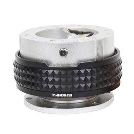 NRG Innovations SRK-210SL/BK Quick Release Kit (Silver Body / Black Pyramid Ring)