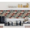 DEWOO Peel and Stick Tile Backsplash 3D Subway Brick Effect