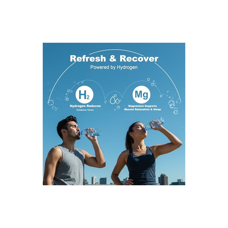 Hydrogen Water Tablets with Magnesium – 8 PPM H2 Molecular