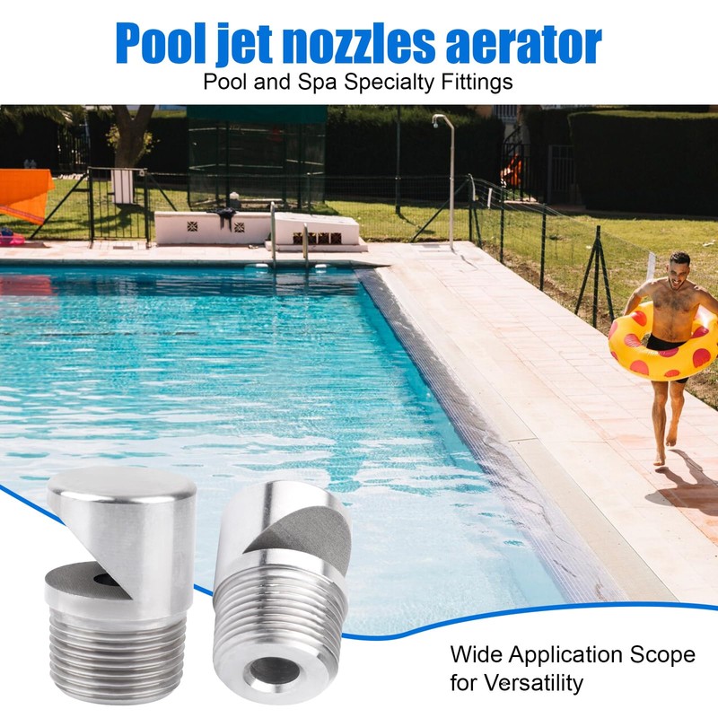 Stainless Steel Pool Aerator Nozzle - Compatible with 3/4 inch