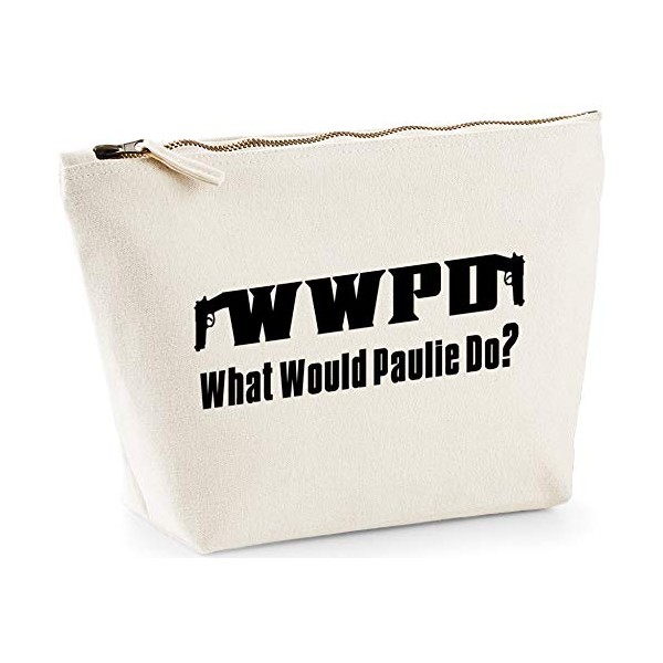 Hippowarehouse WWPD What Would Paulie Do? printed make up cosmetic