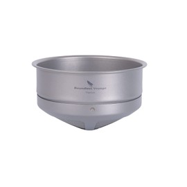 Boundless Voyage Titanium Coffee Mesh Filter Pour Over Paperless Slow Drip Coffee Filter Outdoor Camping Reusable Coffee Dripper Ti6001P