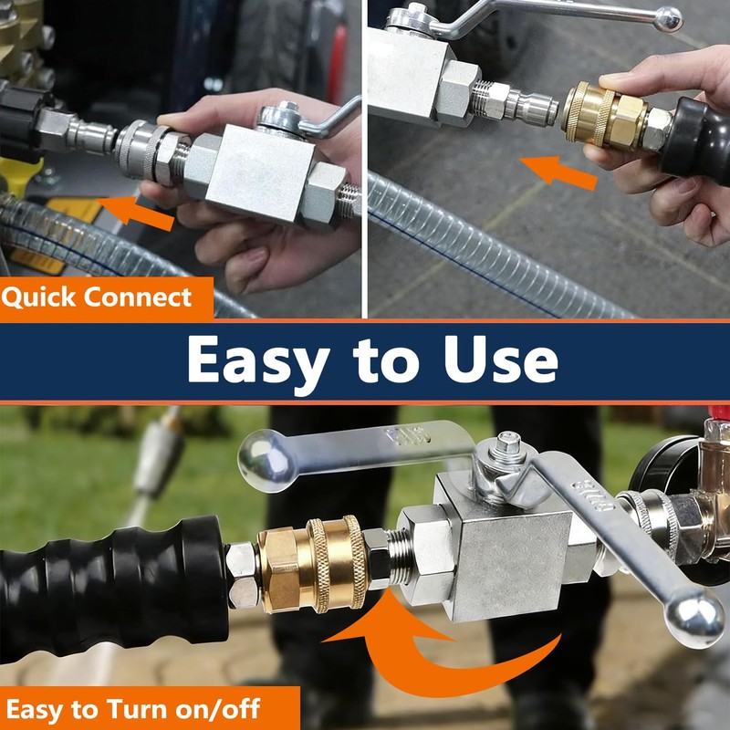 Autovo Hydraulic Valve 3/4 Inch 4568 PSI High Pressure, Shut-Off