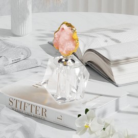 CNCRMEM Crystal Perfume Bottle Empty,14ml Refillable Perfume vintage Crystal Bottle Home Decor Lady Holiday Gift