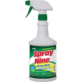 Spray Nine 26832-12PK Heavy Duty Cleaner, Degreaser & Disinfectant for Kitchens, Bathrooms, Yard Equipment, Automotive & Industrial 32 Fl Oz. (Pack of 12)