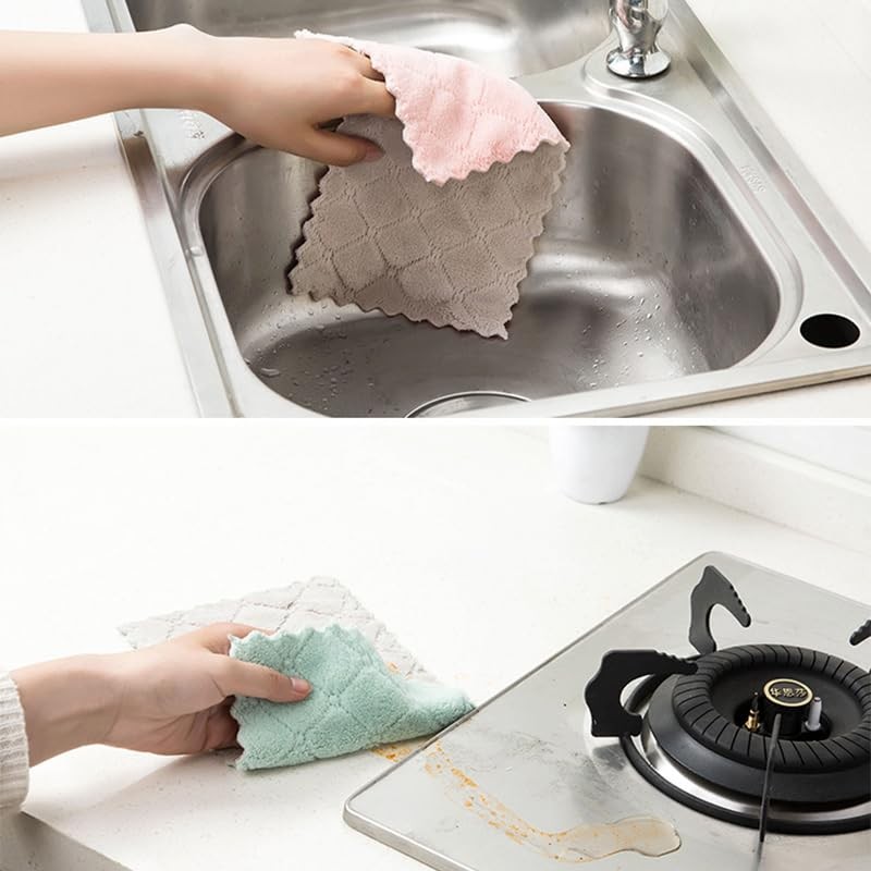 Paquete de 20 paños de limpieza, paños de cocina, paños