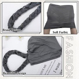 Vabean 6 Pcs Head Wraps for Black Women African Hair Turban Head Wraps for Women Twisted Braid Head Wrap for Women(Bright Color)