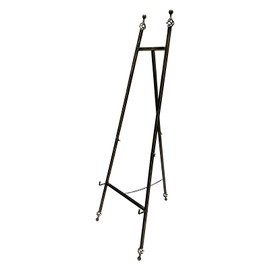Metal Easel Stand with Chain Support for Mirror,Iron Floor Easels for Display Wedding Sign,58 Inch Adjustable Arts & Crafts Easels(Bronze)