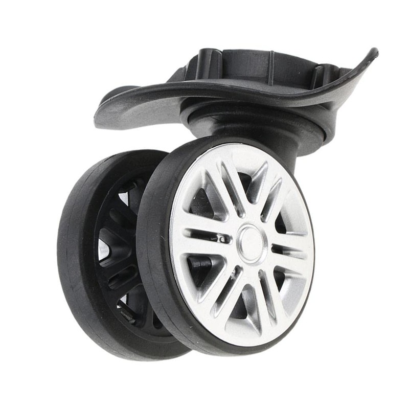 Baoblaze 2 Pieces Black Replacement A19 Dual Roller Wheels Luggage