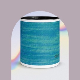 Bottom of the Ocean Mug with Color Inside - size: 15 oz mug dimensions: 4.69″ (11.9 cm) in height