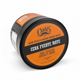 Charle's Cera Fijación Fuerte Mate 113g – Pomada Premium para Cabello, Barba y Bigote | Estilo Duradero con Acabado Mate | Control y Textura Profesional