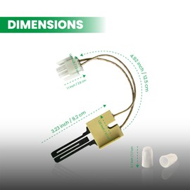 62-22868-93 Hot Surface Igniter Replacement for Furnace - Universal Igniter Kit Compatible with Rh-eem, Ru-ud, Weath-erking 62-22868-01, 62-22441-01, 62-23460-01, 62-22548-01 Flat Ignitor