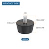 sourcing map 8Pcs Rubber Vibration Isolators Mounts Rubber Shock Absorber