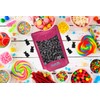 Fruidles Sugar Free Black Licorice Bears, Firm Licorice Gummy Bears,