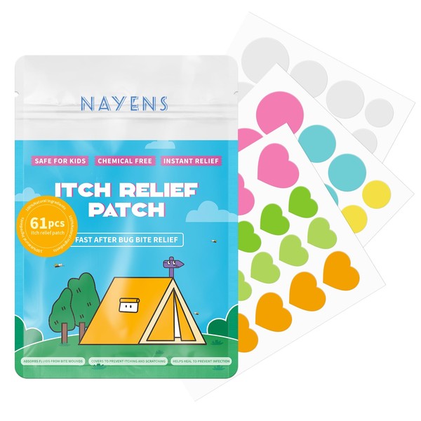 Bite Itch Relief Patch 60Pcs Anti Itch Stickers Nature Formula