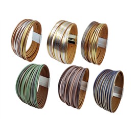 Aonklot Leather Bracelets for Women Boho Bracelet Stackable Leopard Print Bracelet Leather Wrap Bracelets for Women Christmas Gifts Stocking Stuffers