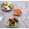 Set of 6 Round Glass Casserole Dishes, Nesting Glass Baking