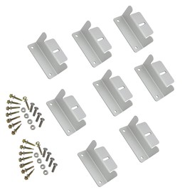 2 Sets of ZONADAH Solar Panel Mounting Brackets Z Mount Kit for Solar Panel Mounting with Nuts and Bolts for Motorhomes, Yachts, Off-Grid Cement Roof Installations