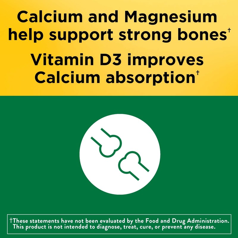 Nature Made Calcium Magnesium Zinc with Vitamin D3, Dietary Calcium