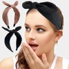 hodooly 2 Pack Knotted Bow Headbands For Women, Turban Headband