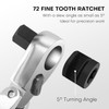 Gasea Mini Ratchet Wrench, 2 in 1 180° Rotating Flex