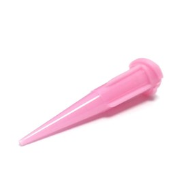 SANANTS 20 Gauge 1.24 Inch Blunt Plastic Tapered Tip Dispensing Fill Needle,Rigid,Precision Filling,Pink 20 PCS